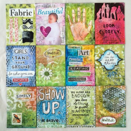Artist Trading Cards with Stencils - Tutorial by Janet Joehlin